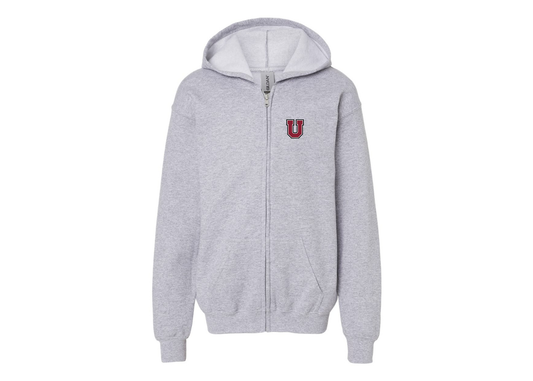 Gildan Heavy Blend Youth Union Dutchmen Full Zip Hooded Sweatshirt