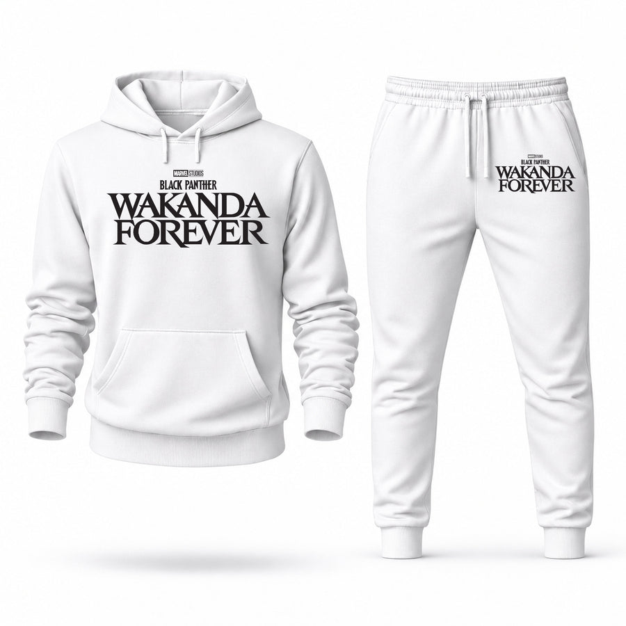 Men's Black Panther Hoodie Joggers Set