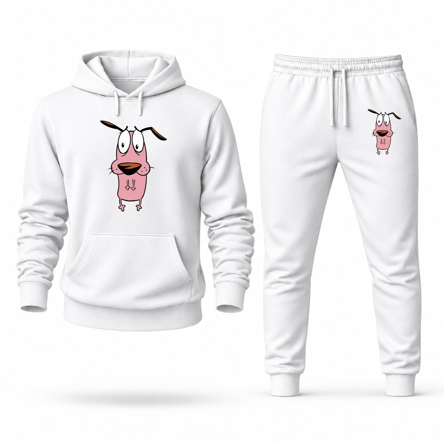 Men's Courage the Cowardly Dog Hoodie Joggers Set