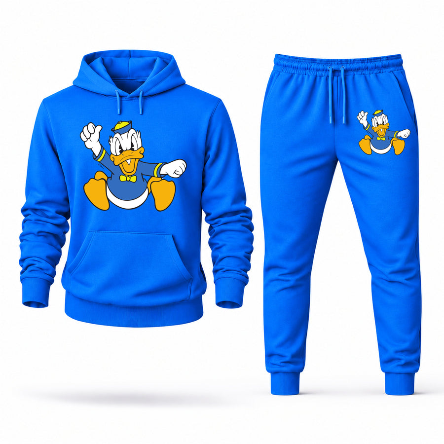 Men's Donald Duck Hoodie Joggers Set