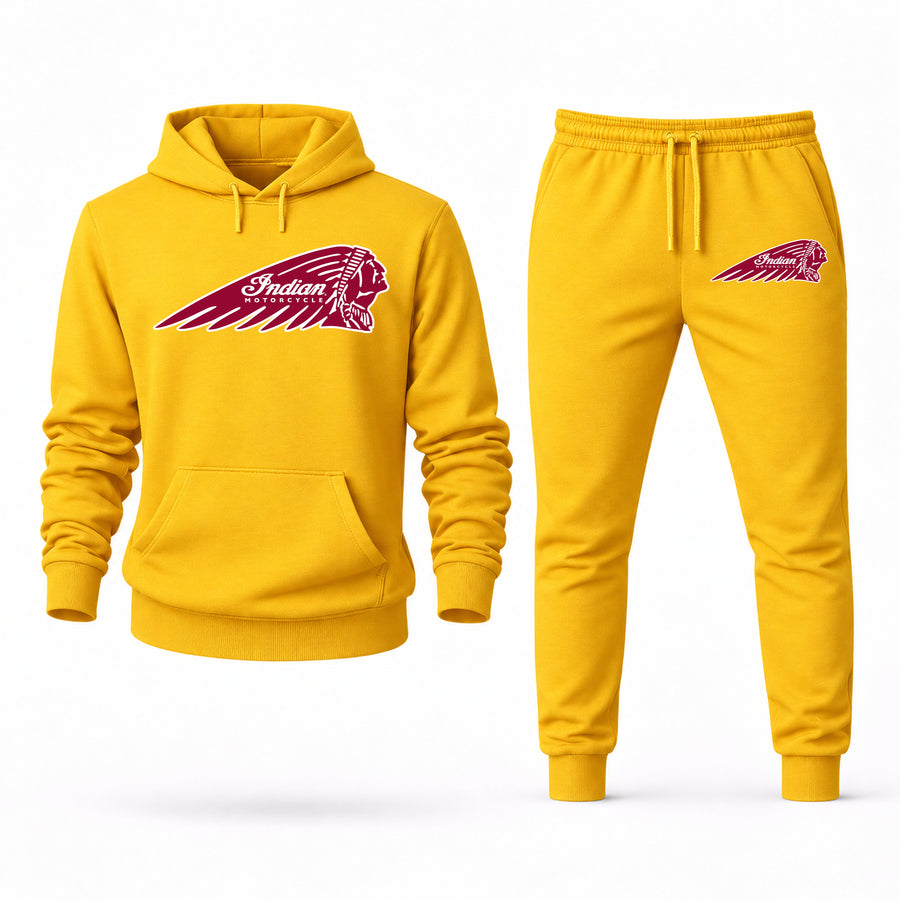 Men's Indian Motorcycle Hoodie Joggers Set