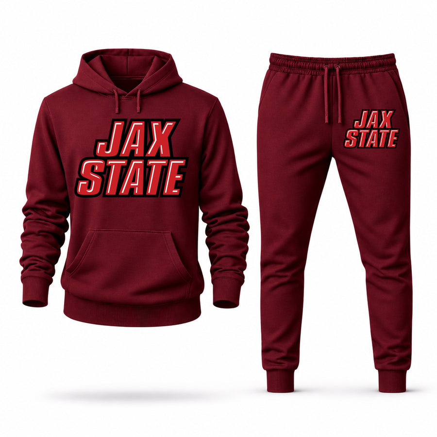 Men's Jacksonville State Hoodie Joggers Set