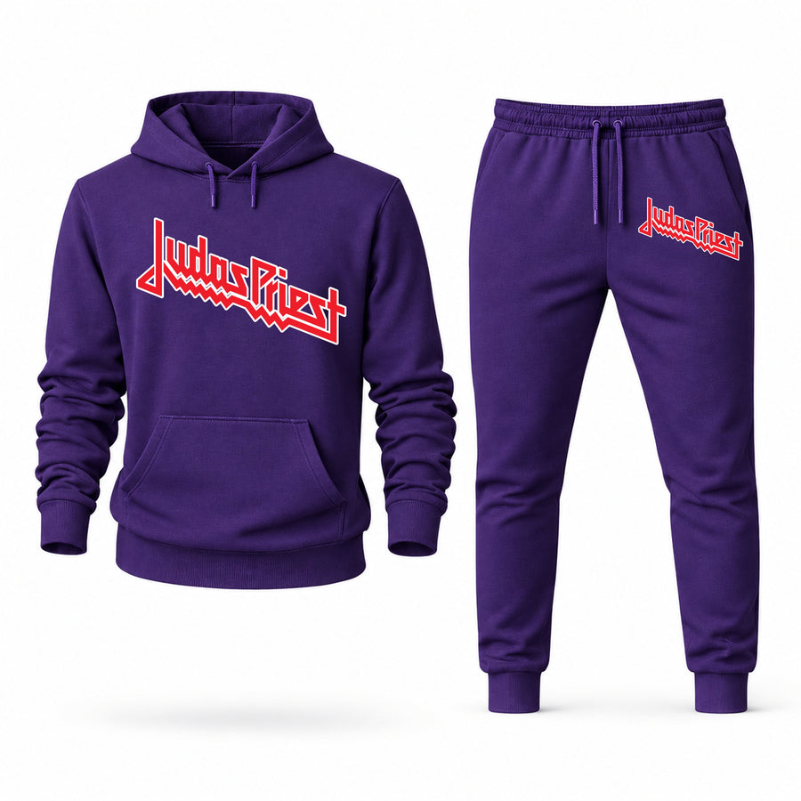 Men's Judas Priest Hoodie Joggers Set