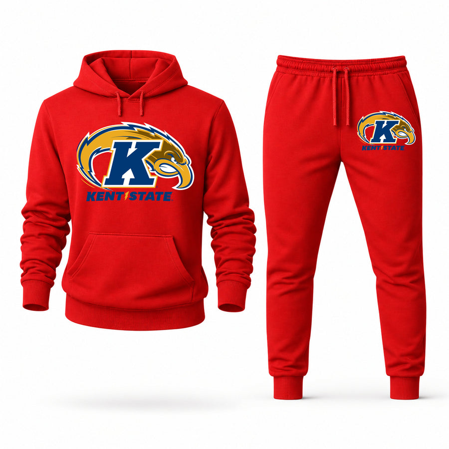 Men's Kent State Hoodie Joggers Set