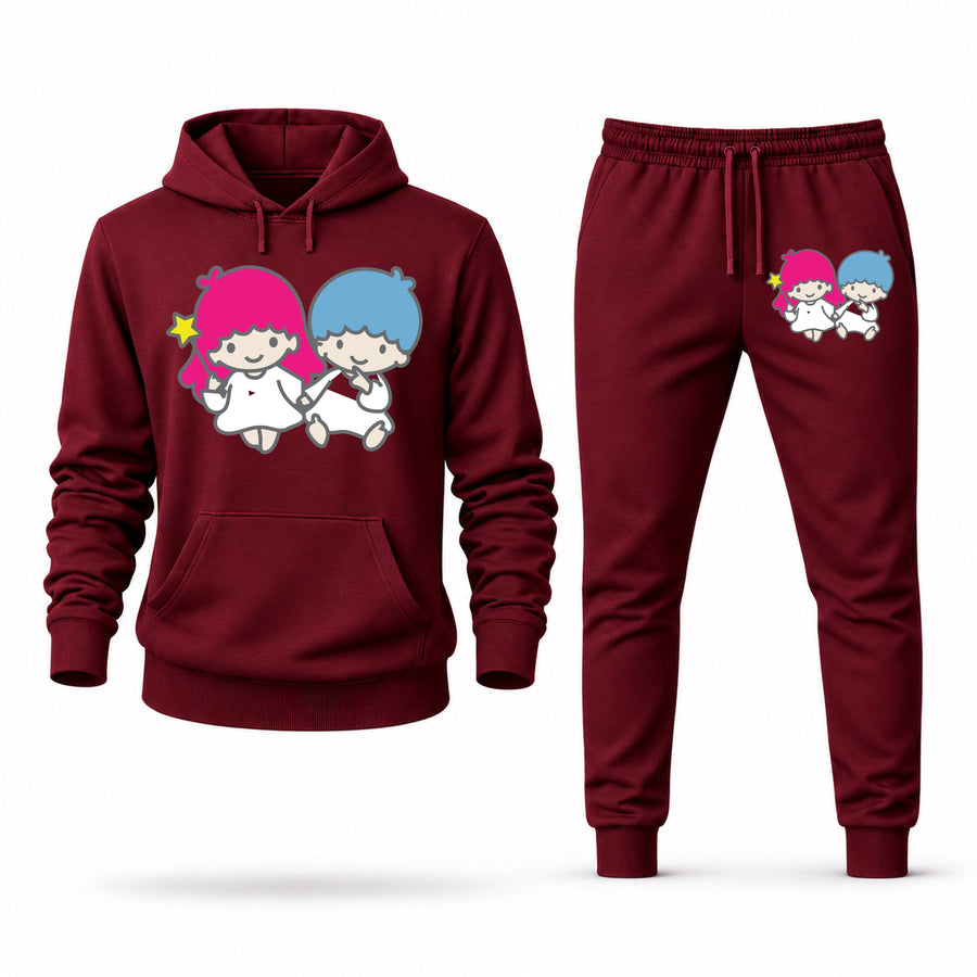 Men's Little Twin Stars Hoodie Joggers Set