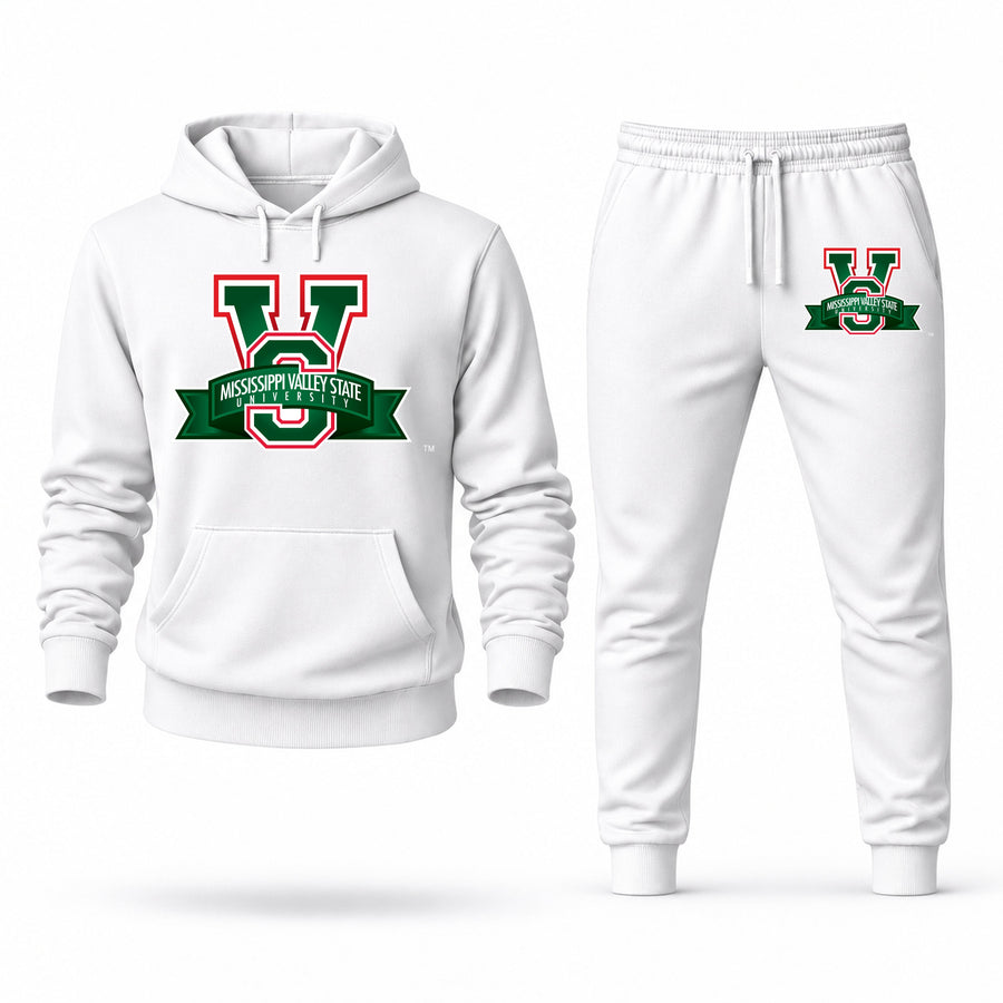 Men's Mississippi Valley State Hoodie Joggers Set