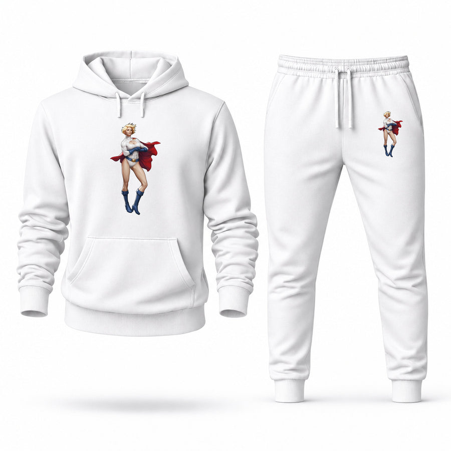Men's Power Girl Hoodie Joggers Set