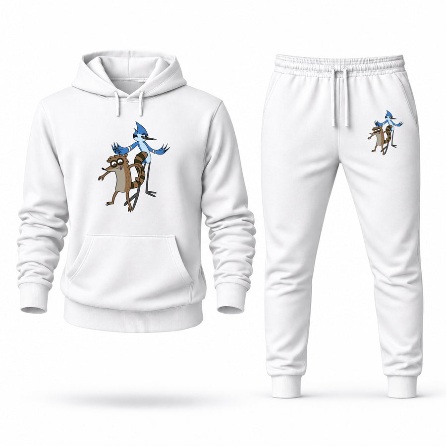 Men's Regular Show Hoodie Joggers Set