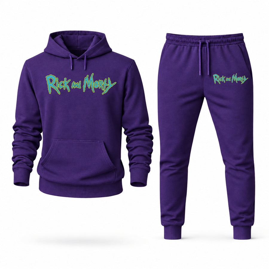 Men's Rick and Morty Hoodie Joggers Set