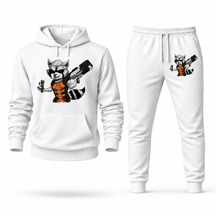 Men's Rocket Raccoon Hoodie Joggers Set