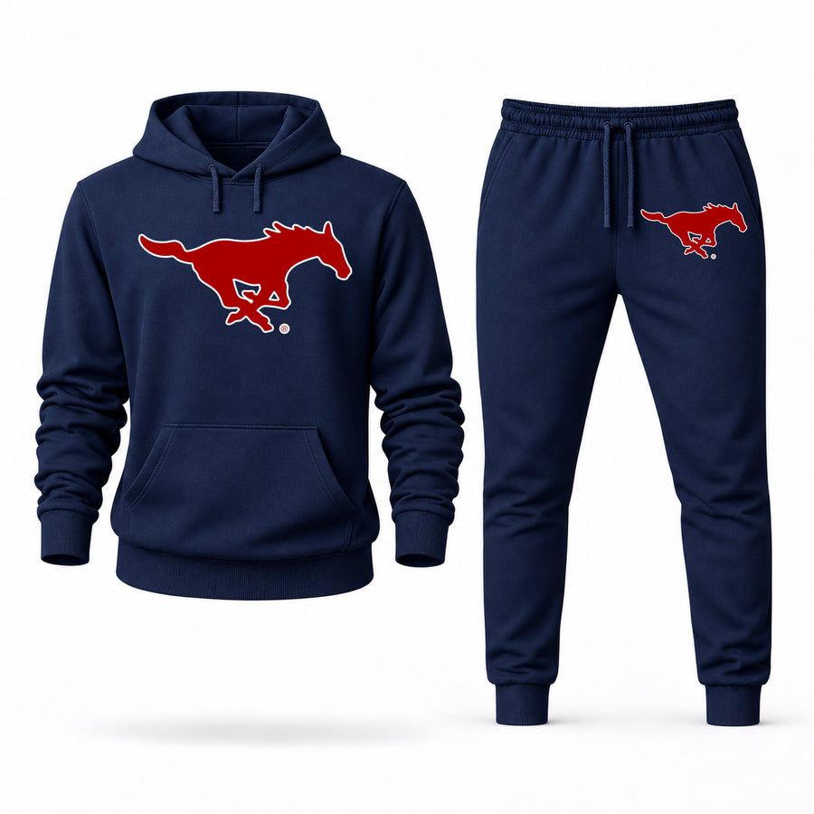 Men's SMU Hoodie Joggers Set