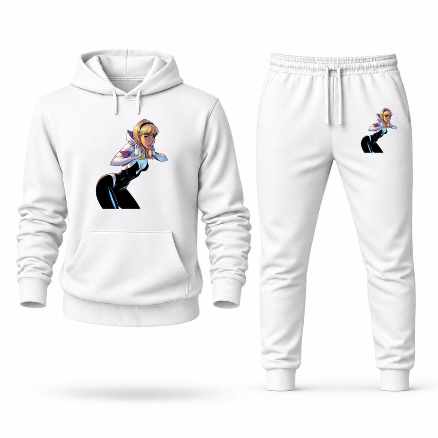 Men's Spider-Gwen Hoodie Joggers Set