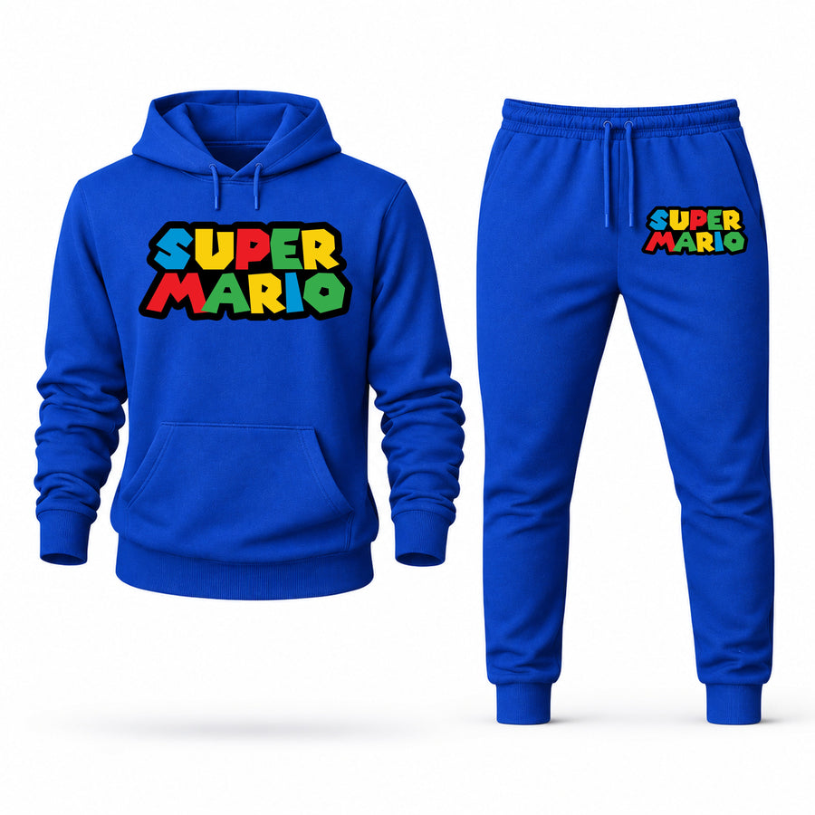 Men's Super Mario Hoodie Joggers Set