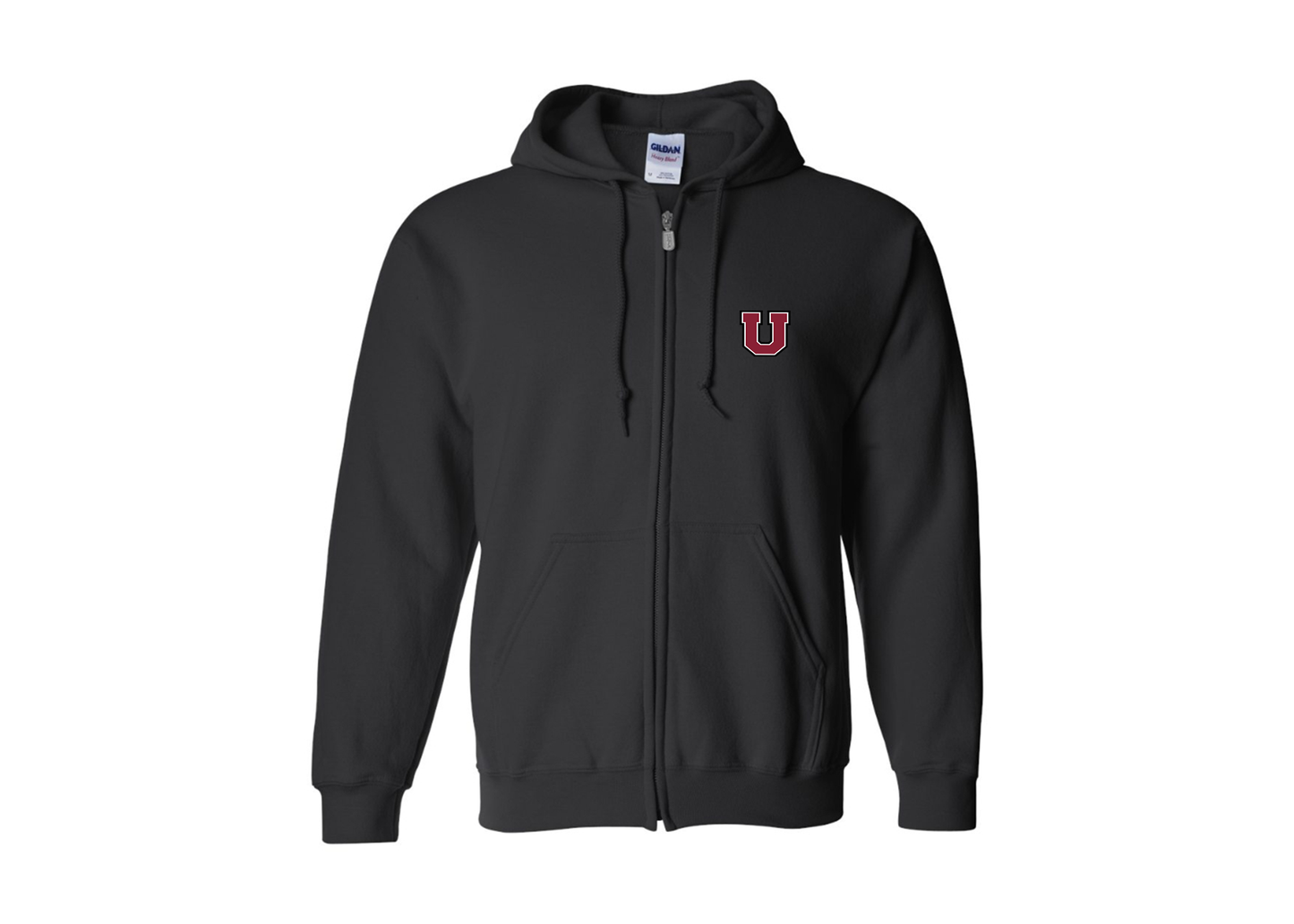 Men's Union Dutchmen Gildan  Heavy Blend Full Zip Hooded Sweatshirt