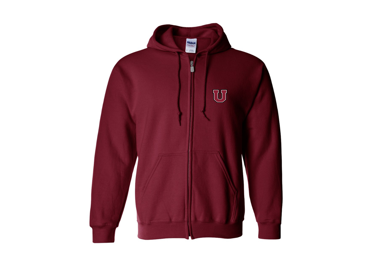 Men's Union Dutchmen Gildan  Heavy Blend Full Zip Hooded Sweatshirt