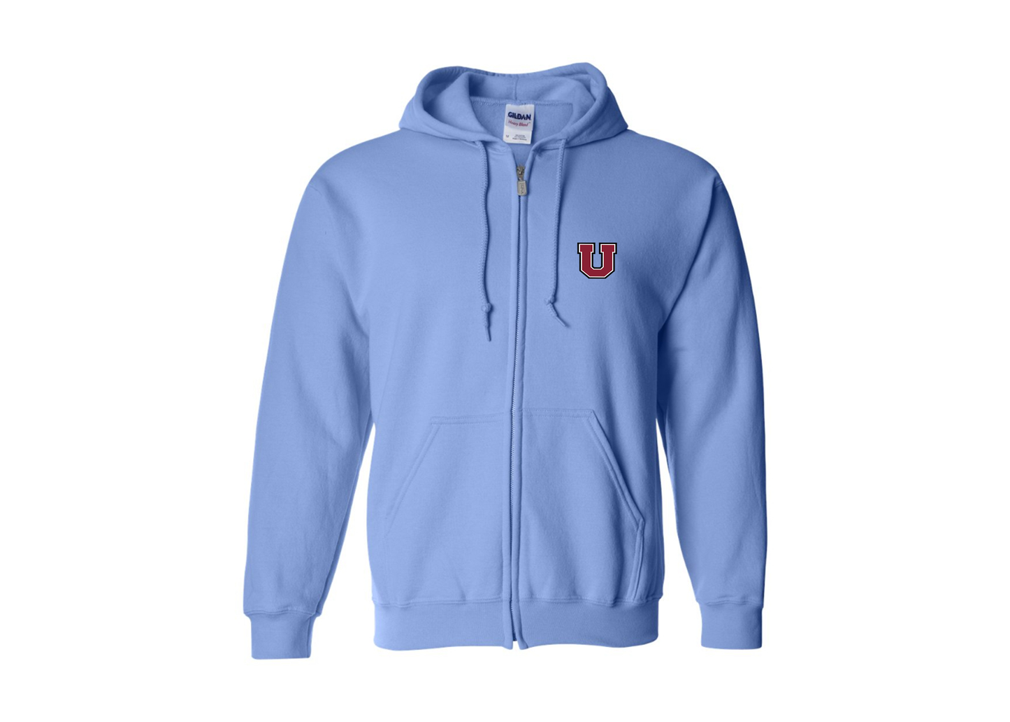 Men's Union Dutchmen Gildan  Heavy Blend Full Zip Hooded Sweatshirt