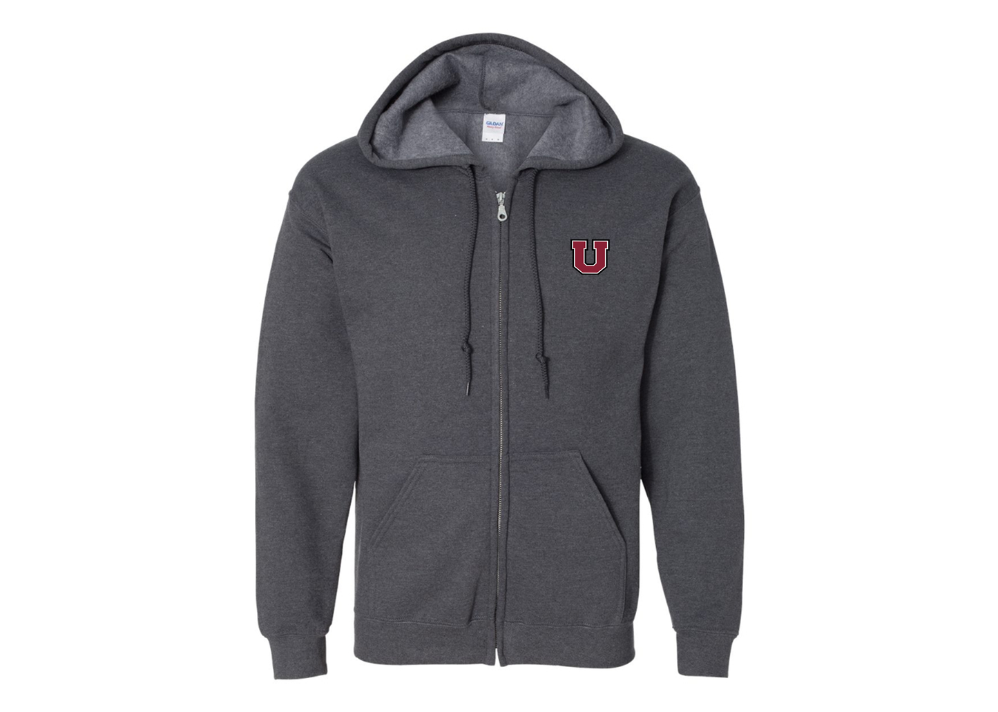 Men's Union Dutchmen Gildan  Heavy Blend Full Zip Hooded Sweatshirt