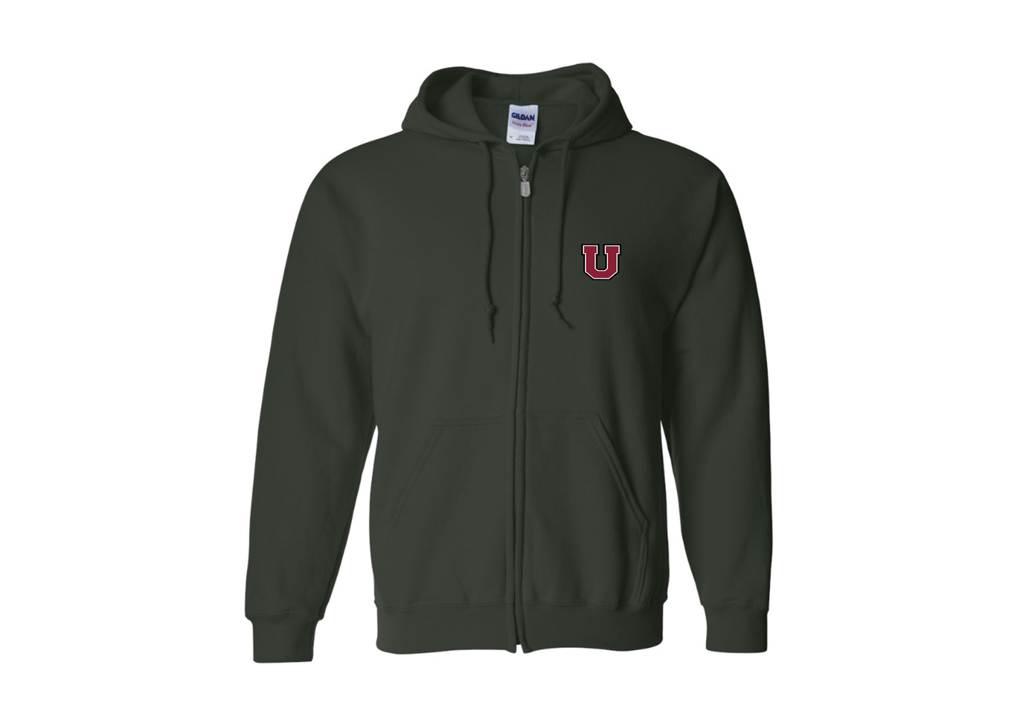 Men's Union Dutchmen Gildan  Heavy Blend Full Zip Hooded Sweatshirt