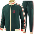 Men's Union Dutchmen Two Piece Designer Tracksuit with Bold Striped Accents and Zippered Front Elevated Athletic Wear