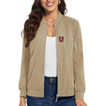 Women's Union Dutchmen Premium Bomber Jacket with Polished Detailing and Functional Sleeve Pocket Modern Luxury Outerwear