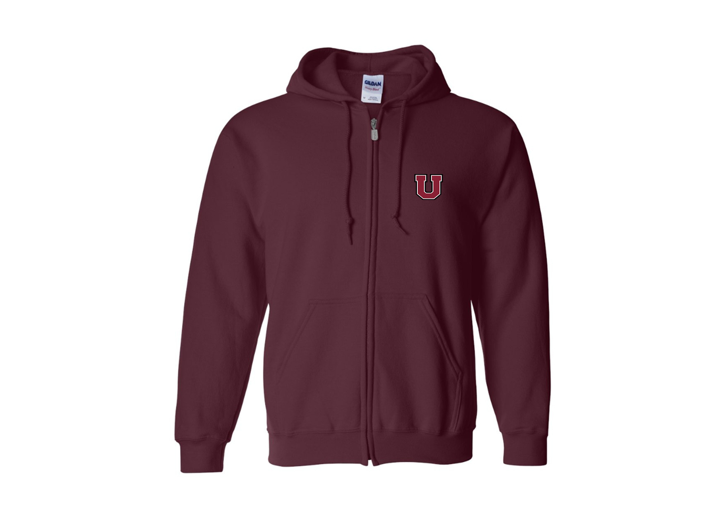 Men's Union Dutchmen Gildan  Heavy Blend Full Zip Hooded Sweatshirt