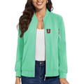 Women's Union Dutchmen Premium Bomber Jacket with Polished Detailing and Functional Sleeve Pocket Modern Luxury Outerwear