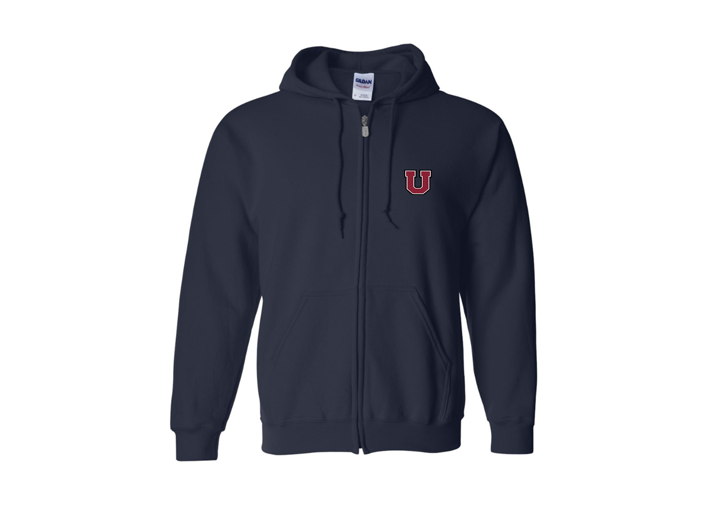 Men's Union Dutchmen Gildan  Heavy Blend Full Zip Hooded Sweatshirt
