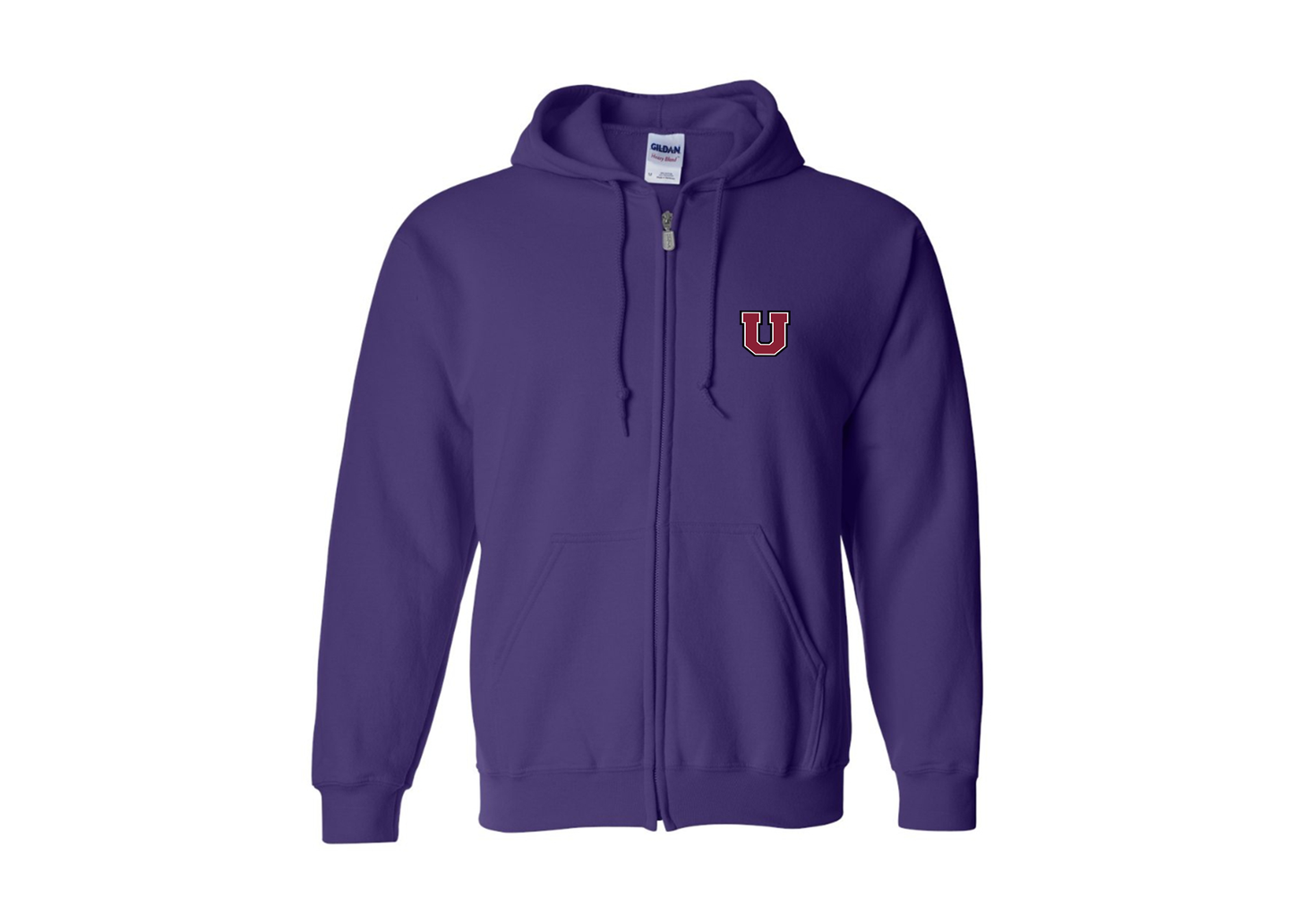 Men's Union Dutchmen Gildan  Heavy Blend Full Zip Hooded Sweatshirt
