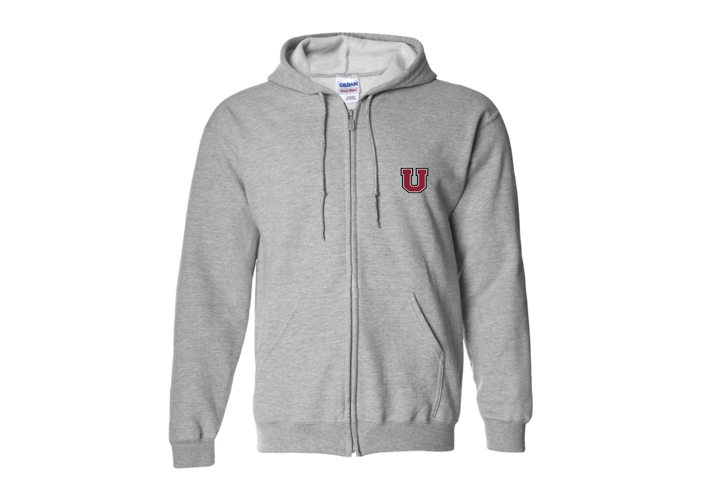Men's Union Dutchmen Gildan  Heavy Blend Full Zip Hooded Sweatshirt