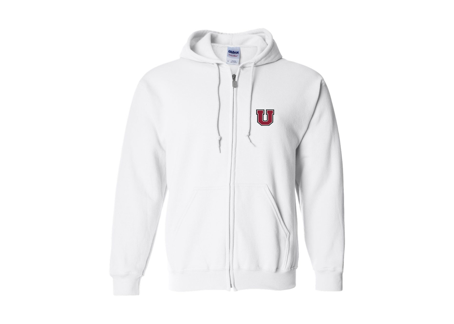 Men's Union Dutchmen Gildan  Heavy Blend Full Zip Hooded Sweatshirt
