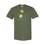 Men's Adventure Time Cotton T-Shirt - Army Green