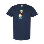 Men's Adventure Time Cotton T-Shirt - Navy