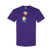 Men's Adventure Time Cotton T-Shirt - Purple