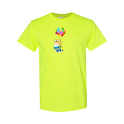 Men's Adventure Time Cotton T-Shirt - Safety Green