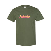 Men's Aggretsuko Cotton T-Shirt - Army Green
