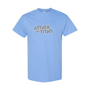 Men's Attack on Titan Cotton T-Shirt - Sky Blue
