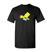 Men's Bart Simpson Cotton T-Shirt - Black