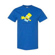 Men's Bart Simpson Cotton T-Shirt - Blue