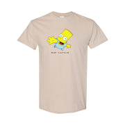 Men's Bart Simpson Cotton T-Shirt - Tan