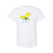 Men's Bart Simpson Cotton T-Shirt - White