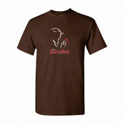 Men's Beauty and the Beast Cotton T-Shirt - Dark Brown