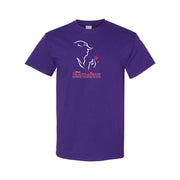 Men's Beauty and the Beast Cotton T-Shirt - Purple