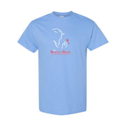 Men's Beauty and the Beast Cotton T-Shirt - Sky Blue