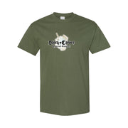 Men's Black Clover Cotton T-Shirt - Army Green