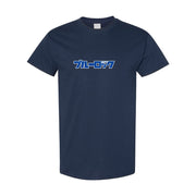 Men's Blue Lock Cotton T-Shirt - Navy