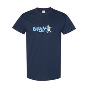 Men's Bluey Cotton T-Shirt - Navy