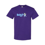 Men's Bluey Cotton T-Shirt - Purple