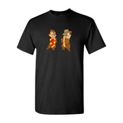 Men's Chip and Dale Cotton T-Shirt - Black