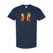 Men's Chip and Dale Cotton T-Shirt - Navy
