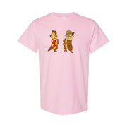 Men's Chip and Dale Cotton T-Shirt - Pink